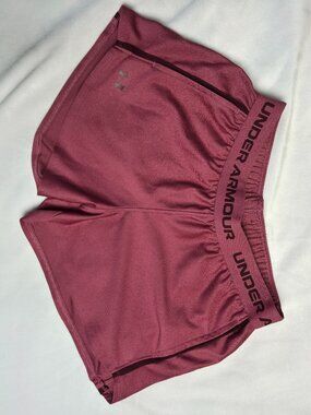 under armour dark pink shorts